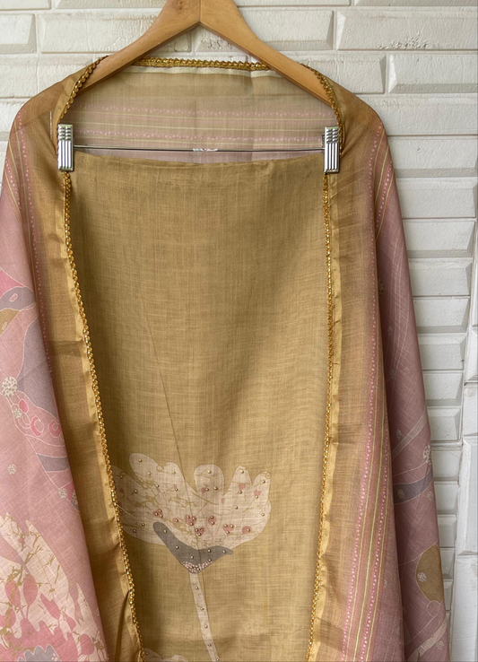 Shimmer Linen Unstitched Ladies suit Rc 17252(b)