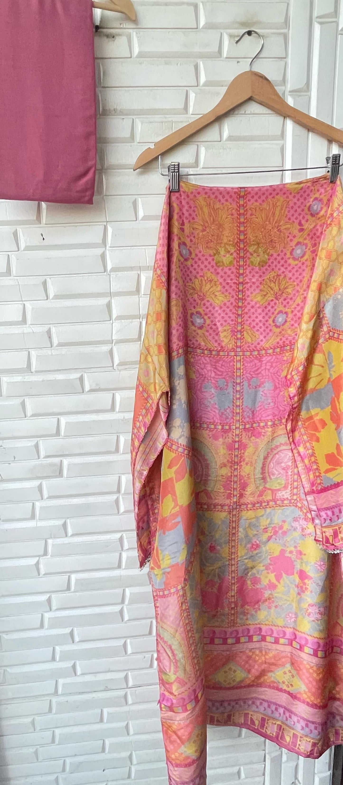 Shimmer Silk Unstitched Ladies Suit Rc16734