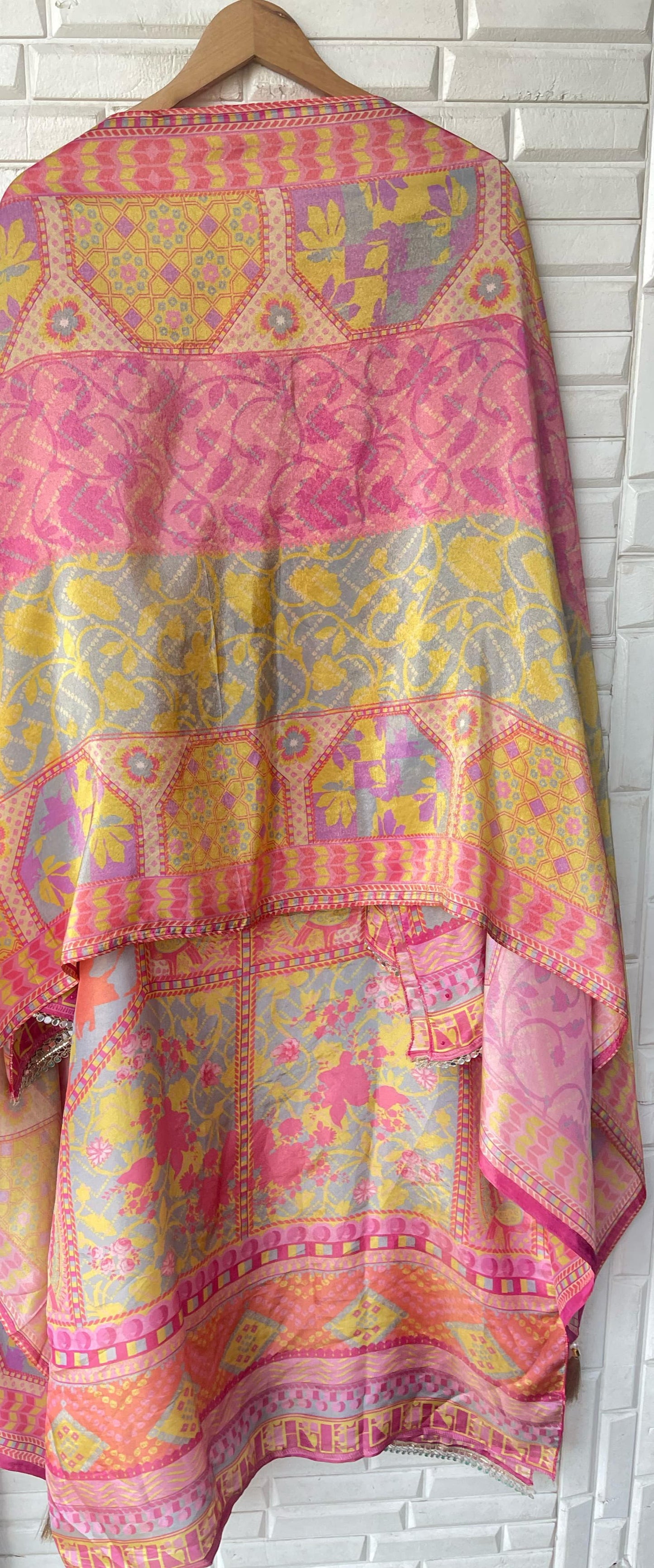 Shimmer Silk Unstitched Ladies Suit Rc16734