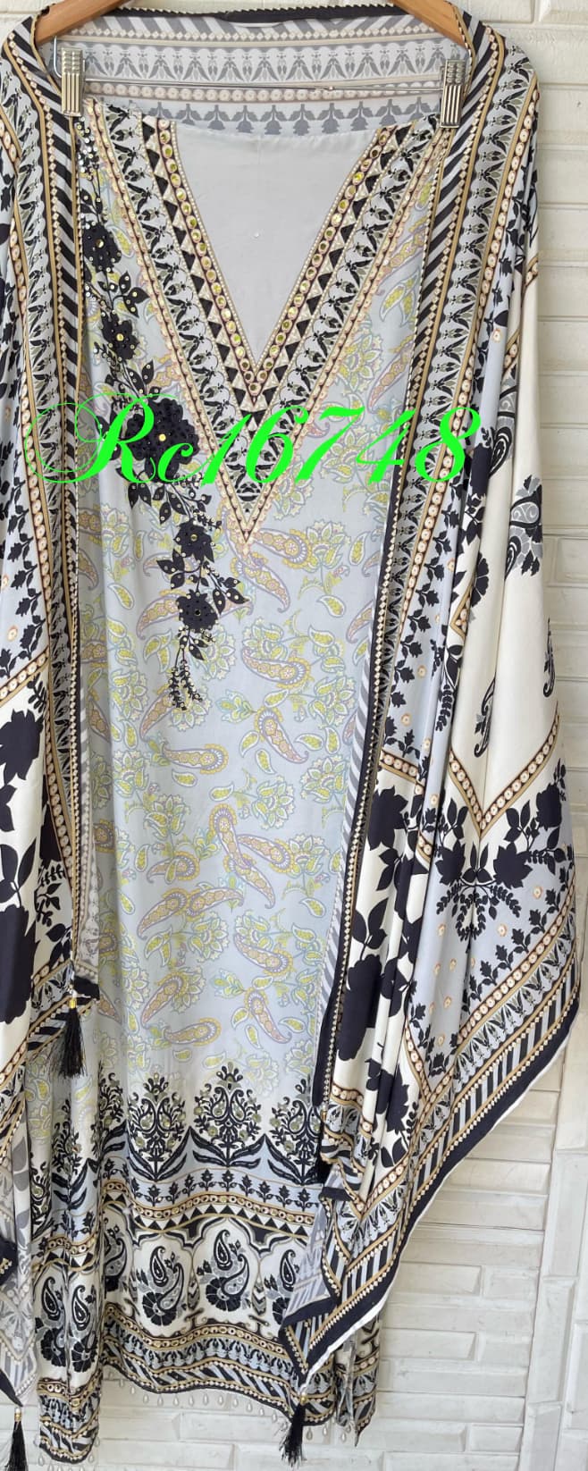 Muslin Unstitched Ladies Suit Rc16748