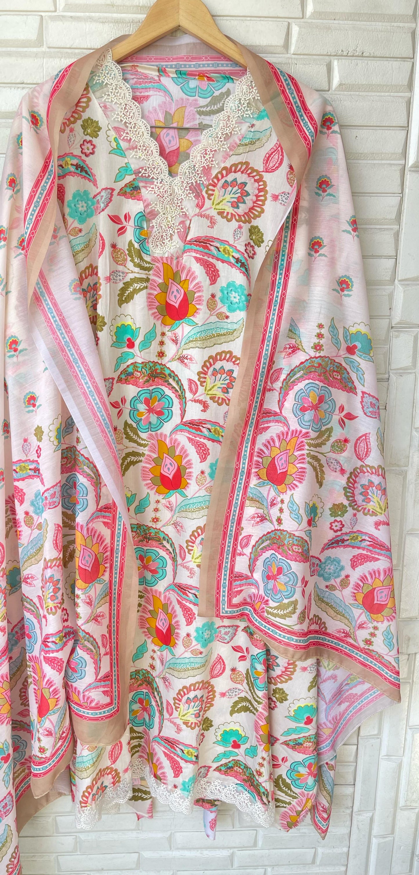 Cotton Unstitched Ladies Suit Rc16752