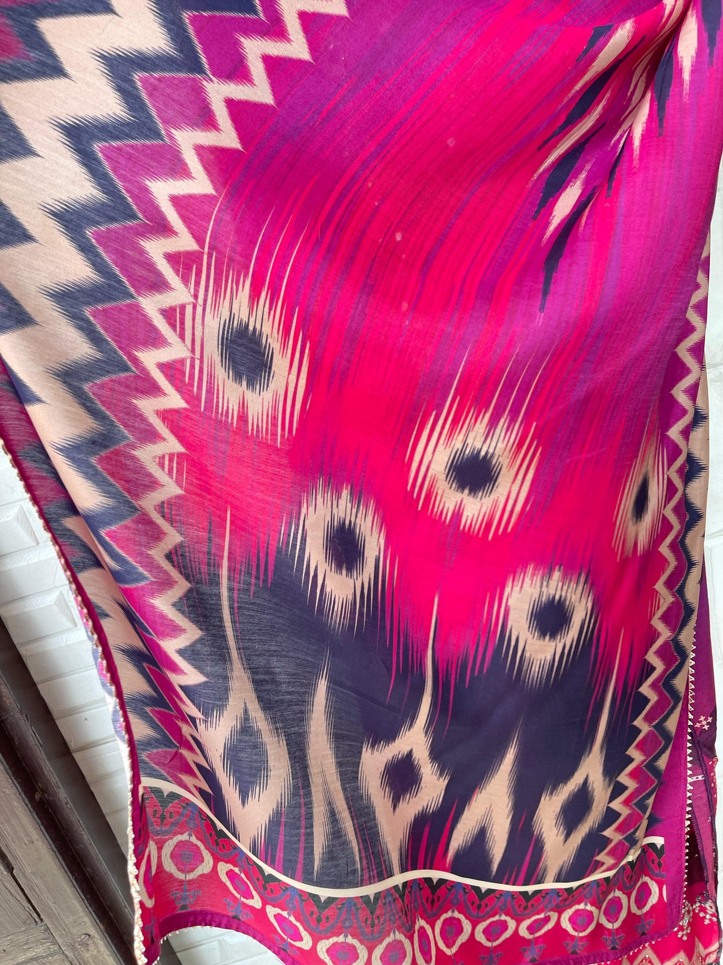 Muslin Semi-Stitched Ladies Suit Rc16767