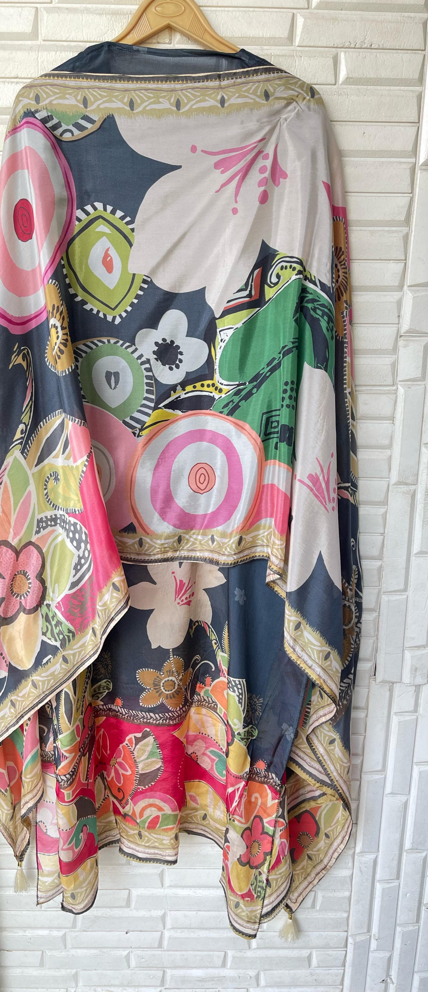 Muslin Silk Semi-Stitched Ladies Suit Rc16756