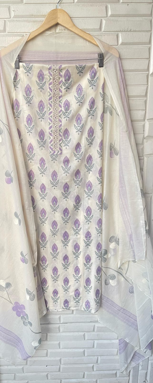 Cotton Unstitched Ladies Suit Rc16721
