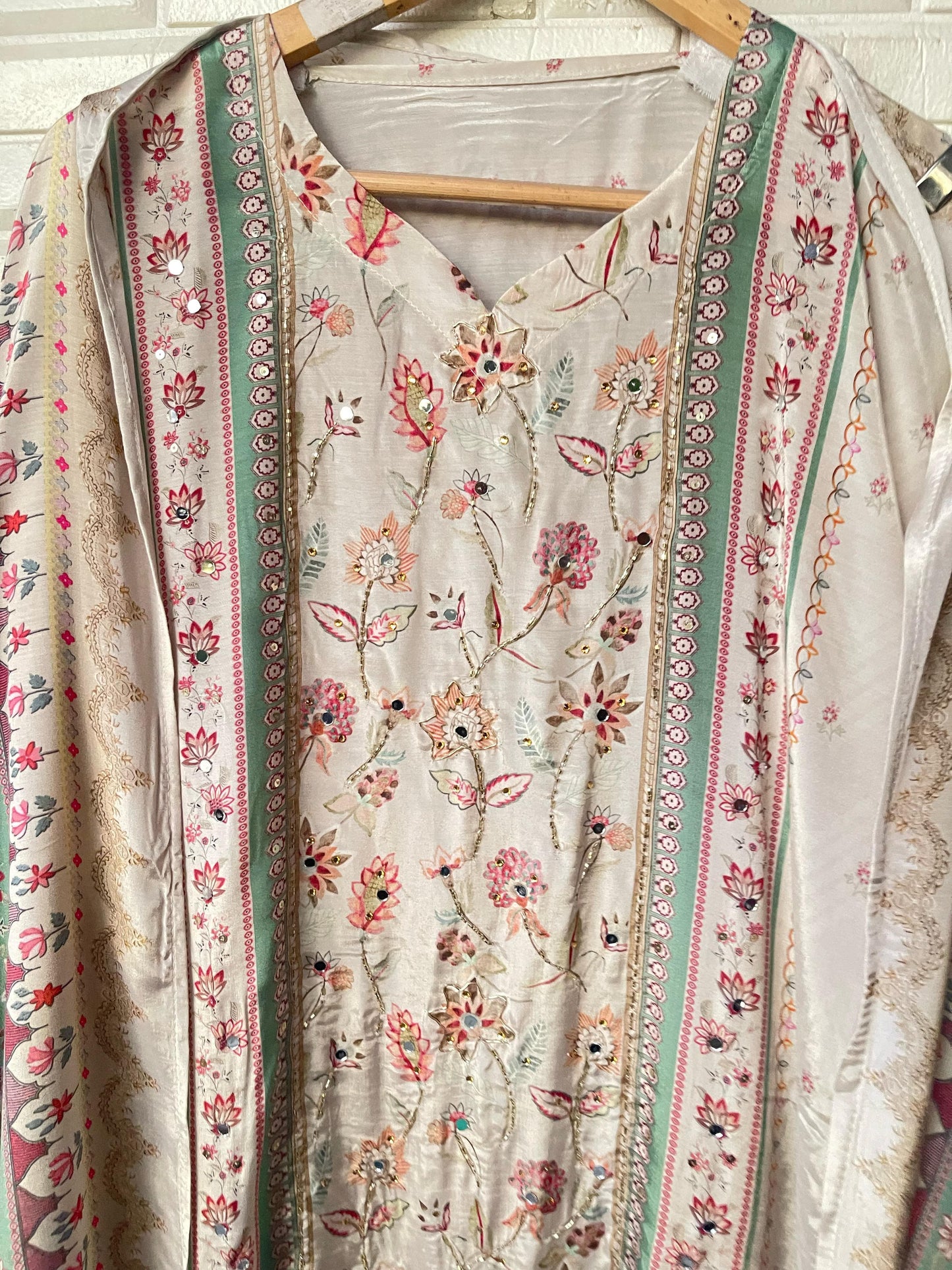 Muslin Silk Unstitched Ladies Suit Rc16712