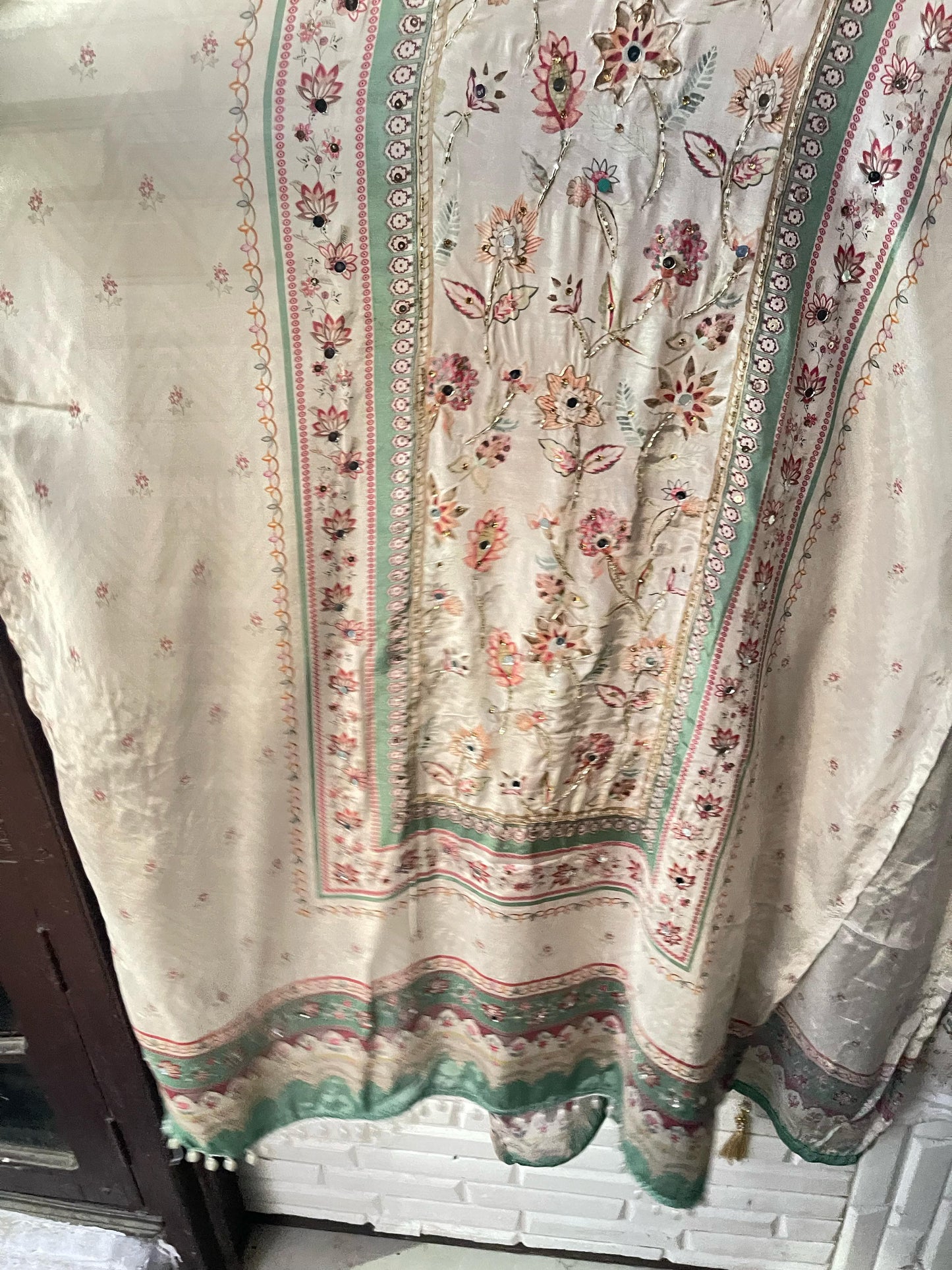 Muslin Silk Unstitched Ladies Suit Rc16712