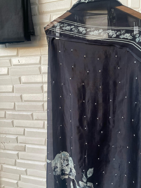 Fine Soft Organza Unstitched Ladies Suit Rc16725