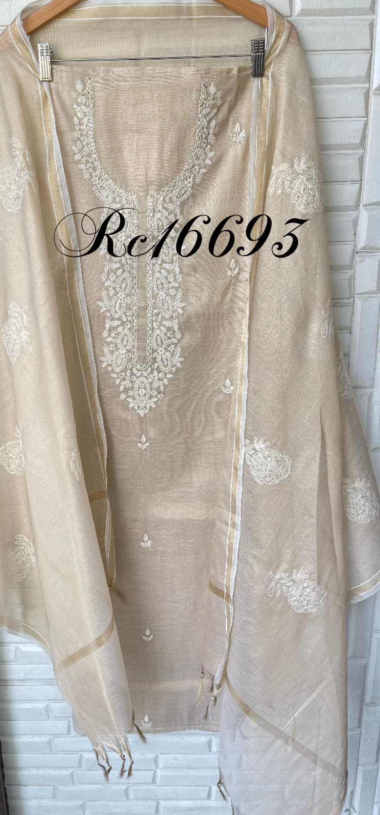 Shimmer Silk Unstitched Ladies Suit Rc16693