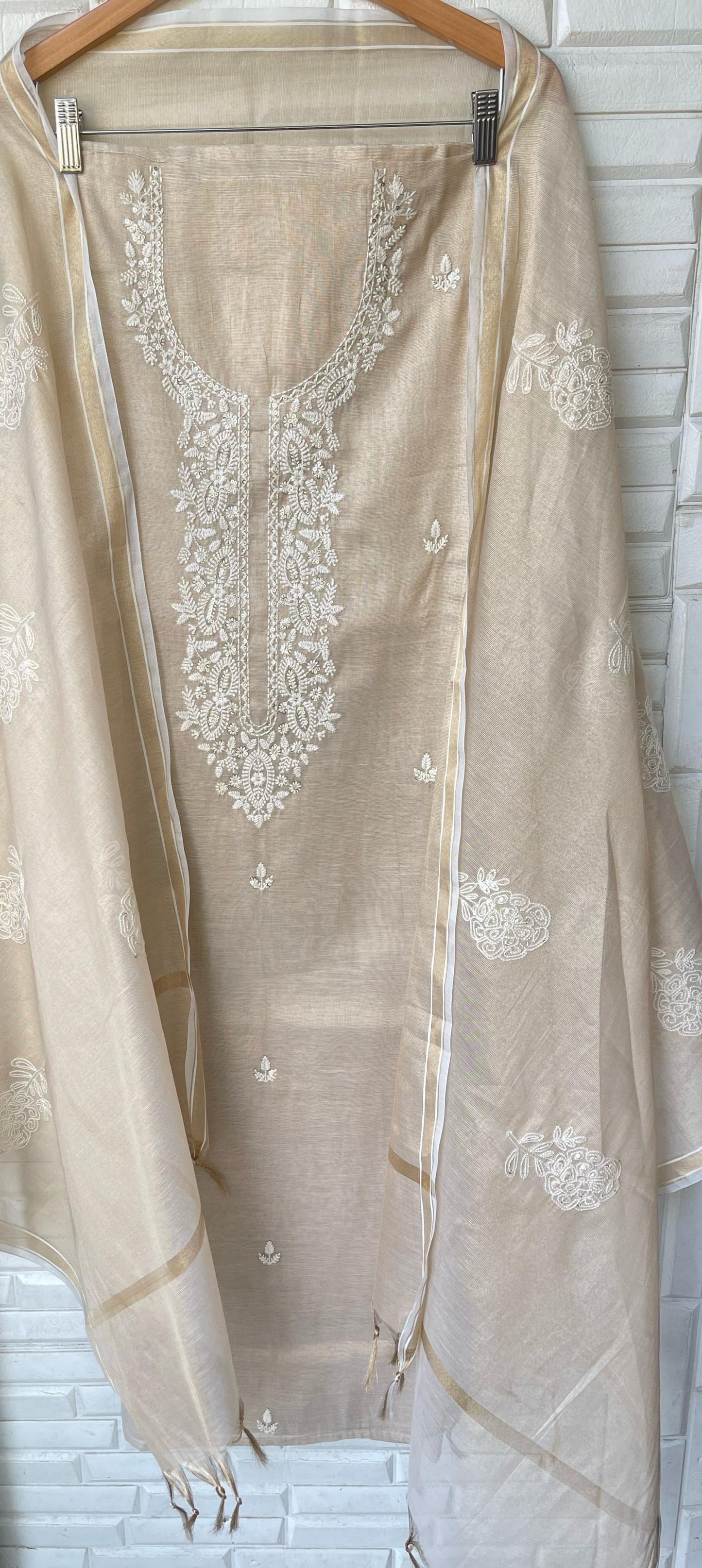 Shimmer Silk Unstitched Ladies Suit Rc16693