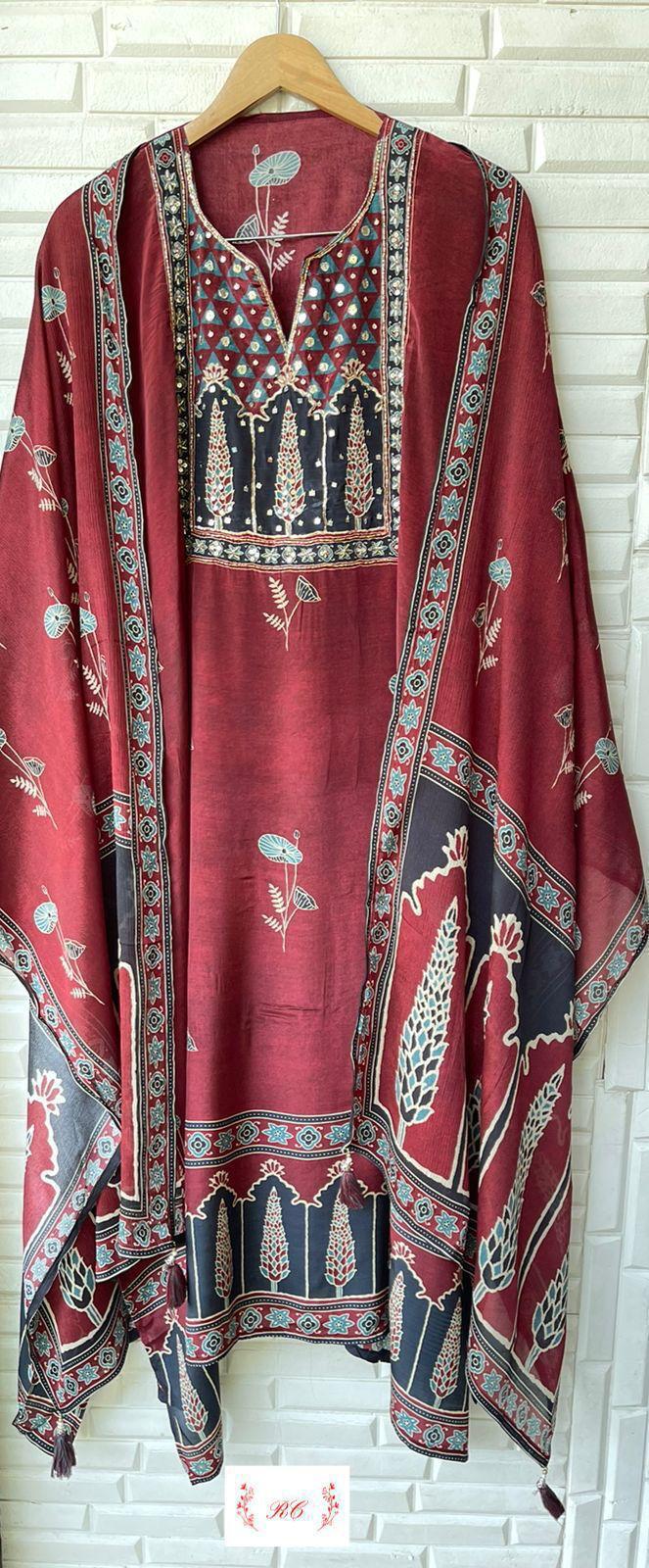 Pure Satin Silk Unstitched Suit Rc15486