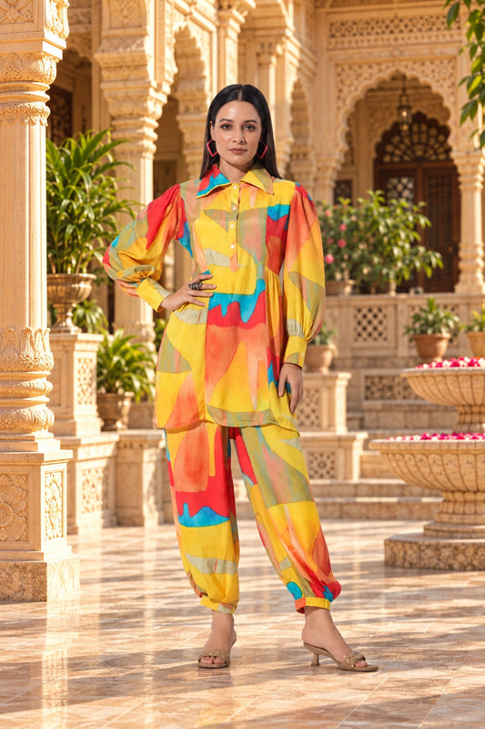 Pure Muslin Ready To Wear Co-ord Set RC-12142