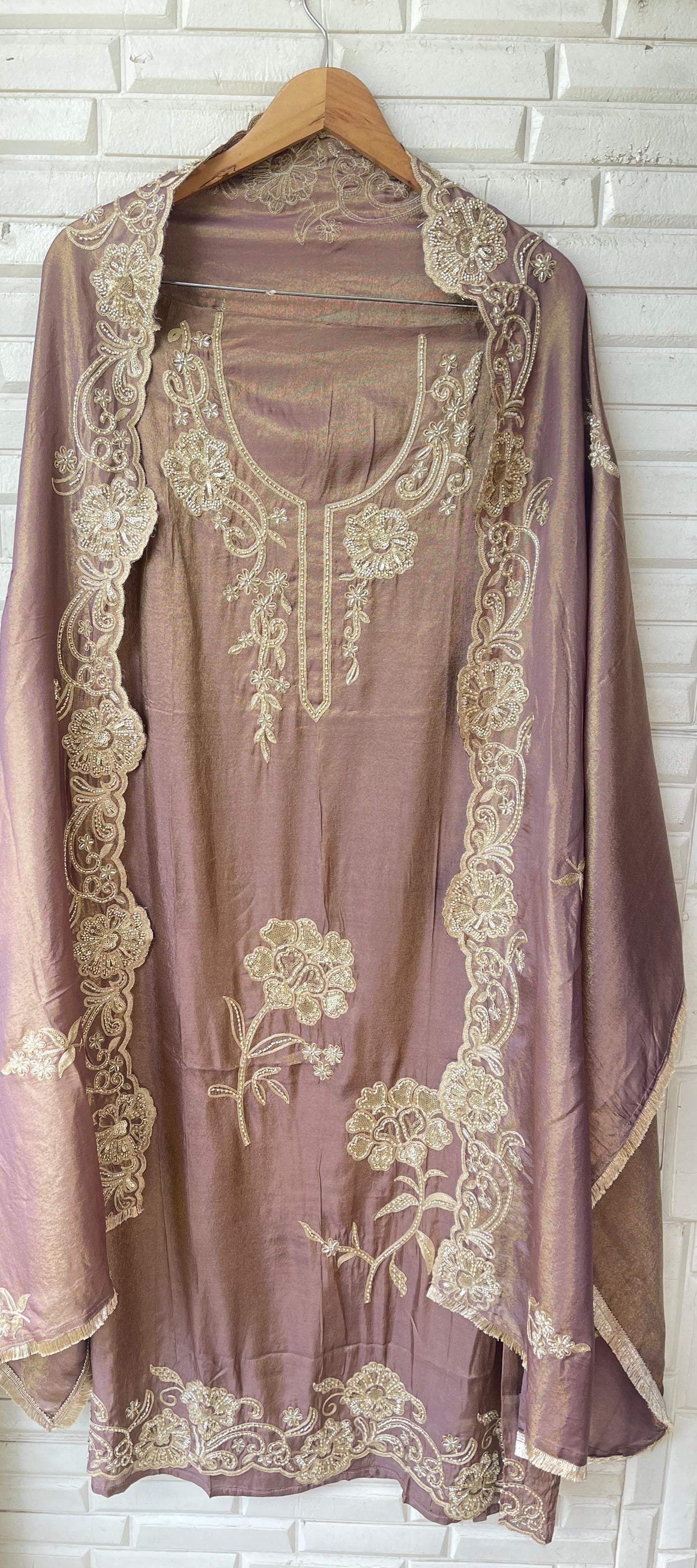 Shimmer silk unstitched ladies suit Rc17846 (a)