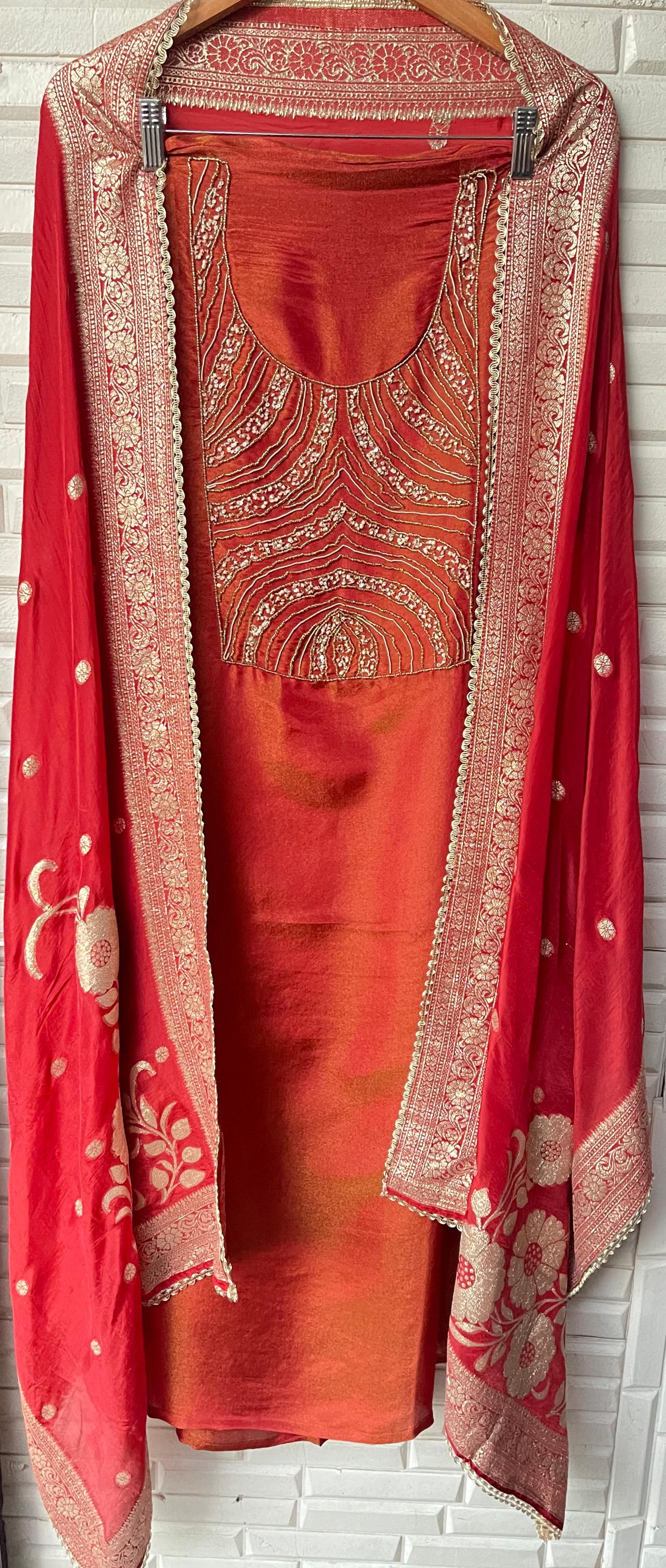 Shimmer silk unstitched ladies suit Rc17789 (a)