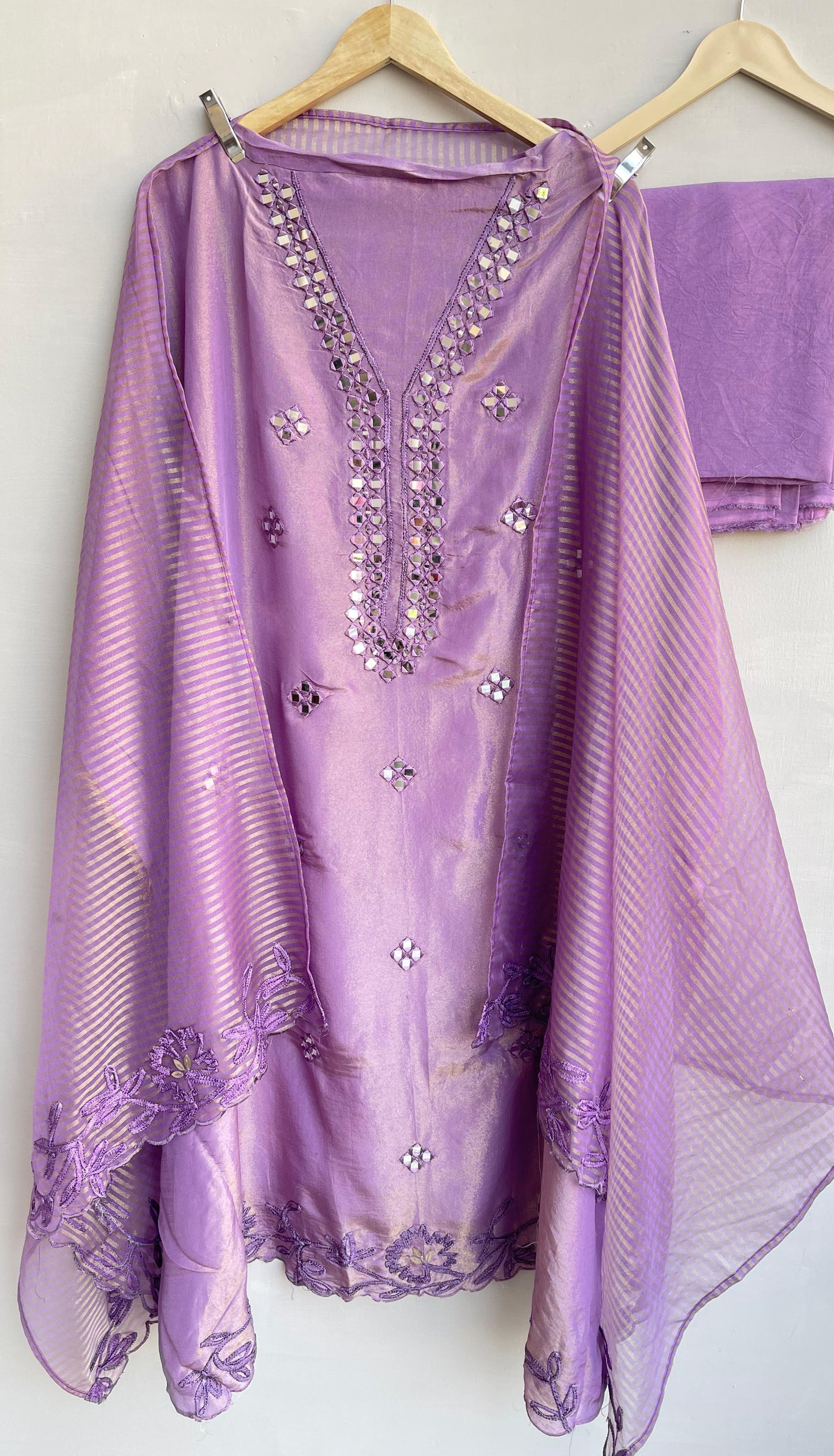 Shimmer silk unstitched ladies suit Rc17888 (a)