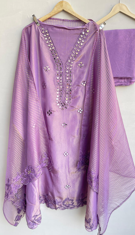 Shimmer silk unstitched ladies suit Rc17888 (a)