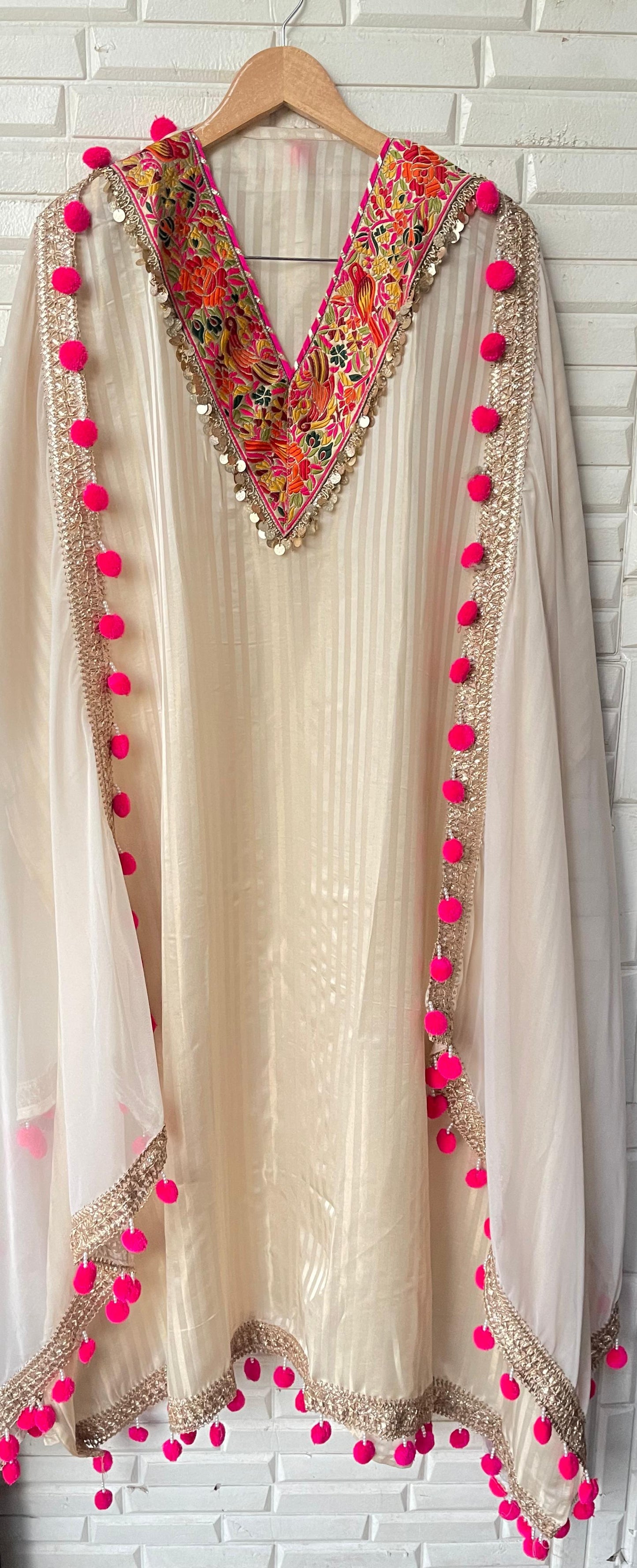 Banarasi shimmer organza silk unstitched ladies suit Rc17815