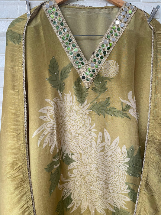 Shimmer silk unstitched ladies suit Rc17672(b)