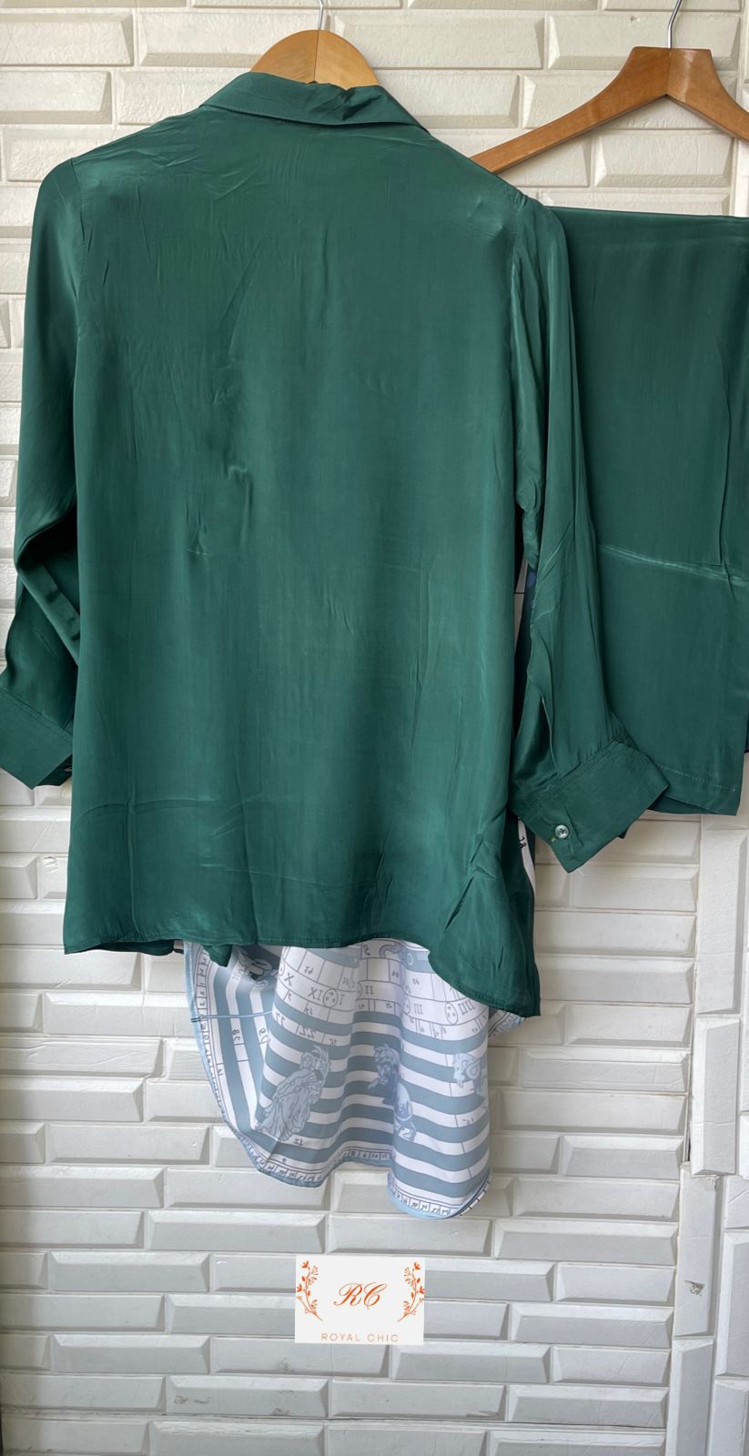 Pure Crepe Ready to Wear Co-ord Set Rc12531(b)