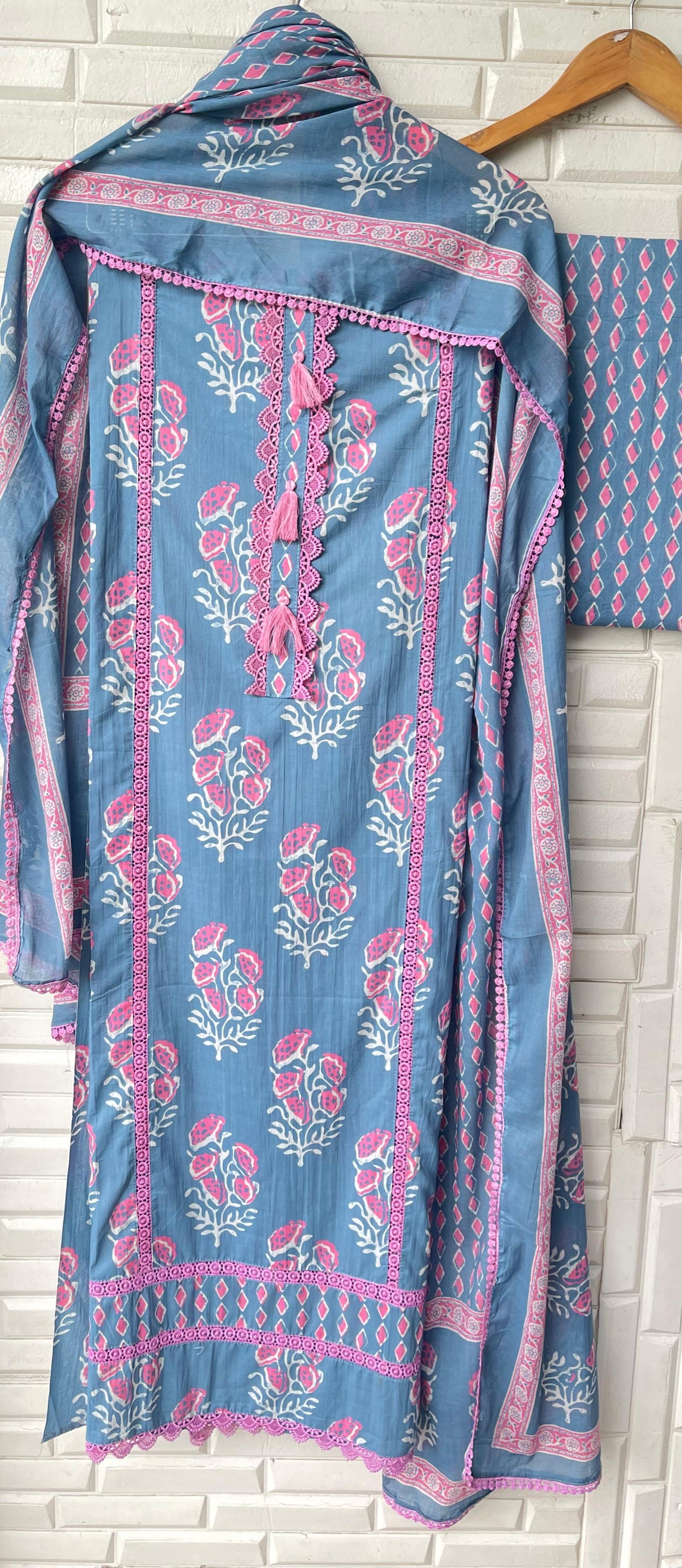Cotton unstitched ladies suit Rc17458