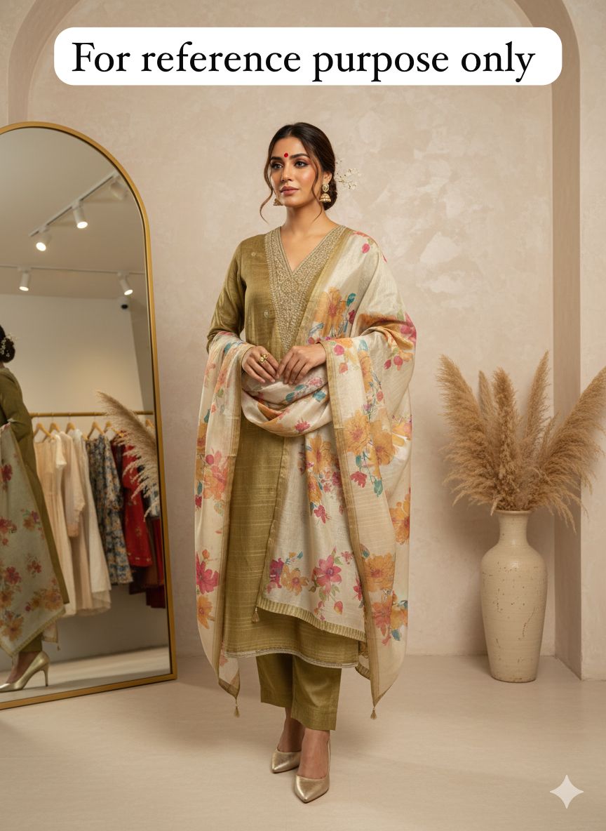 Silk unstitched ladies suit Rc18432 (a)