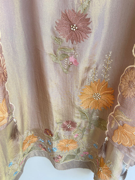 Shimmer silk unstitched ladies suit Rc18846 (b)