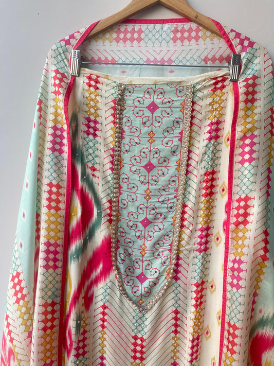 Muslin printed unstitched ladies suit Rc18732 (c)