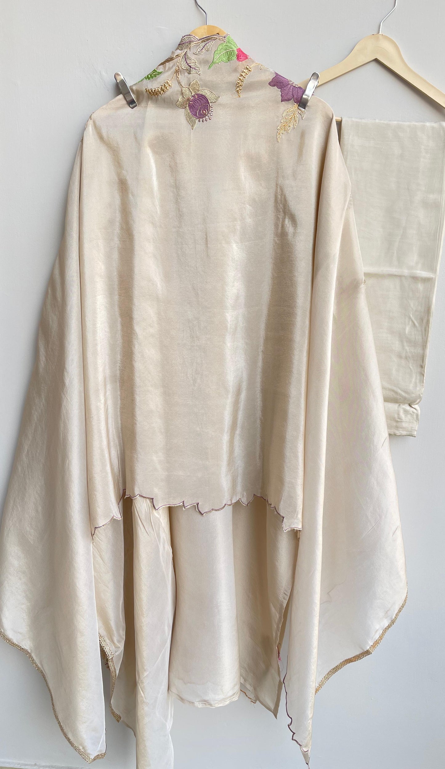 Shimmer silk unstitched ladies suit Rc17919