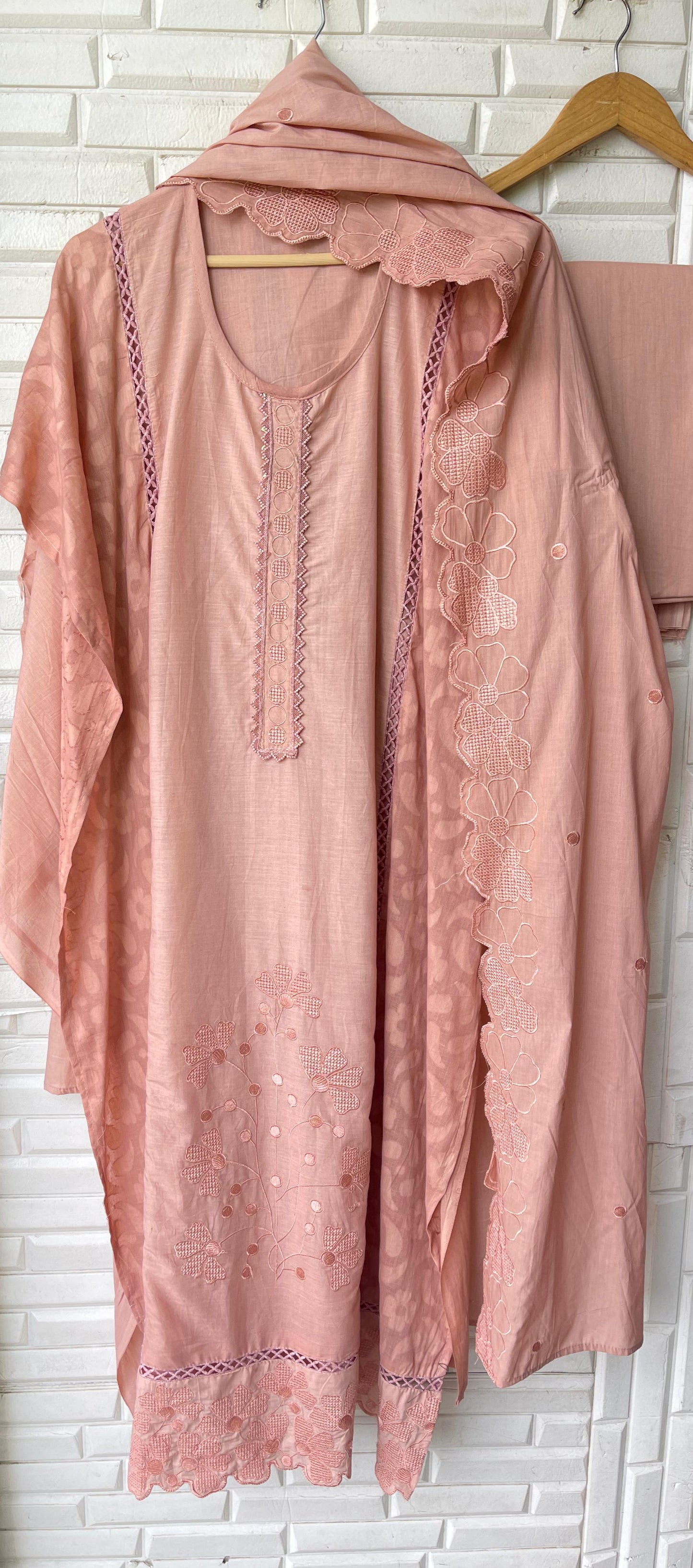 Self cotton unstitched ladies suit Rc17415 (a)