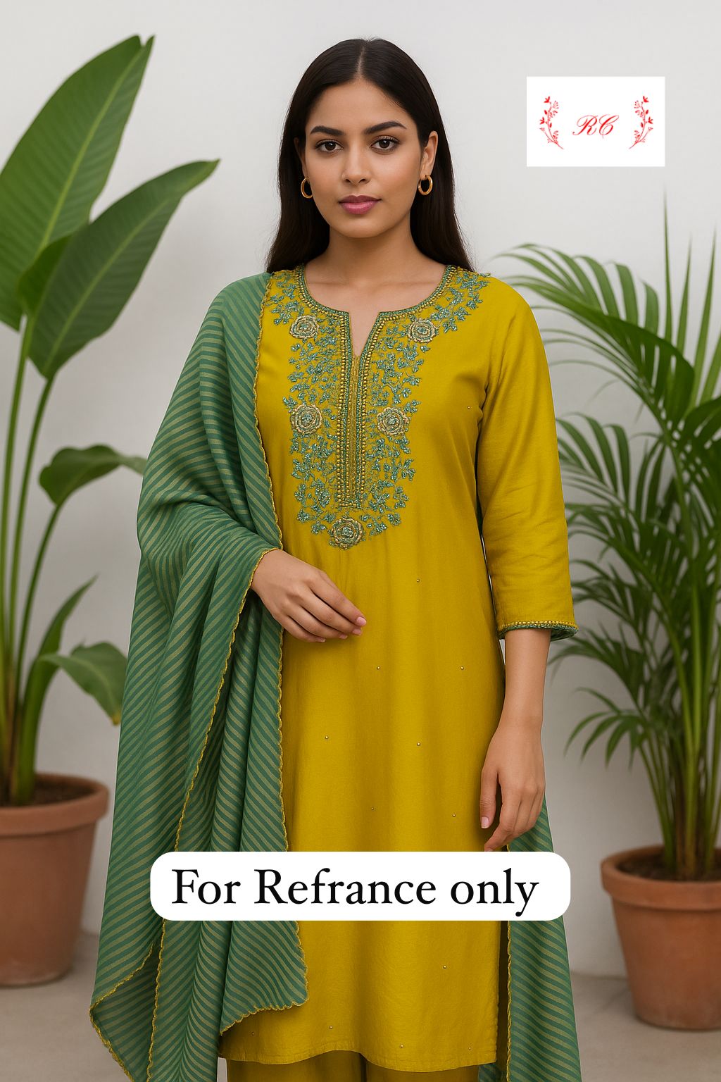 Silk unstitched ladies suit Rc17614