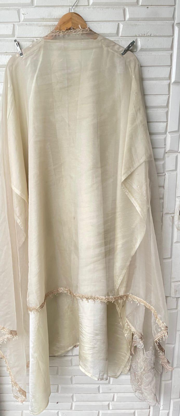 Banarasi Shimmer Silk Unstitched Ladies Suit Rc 17304