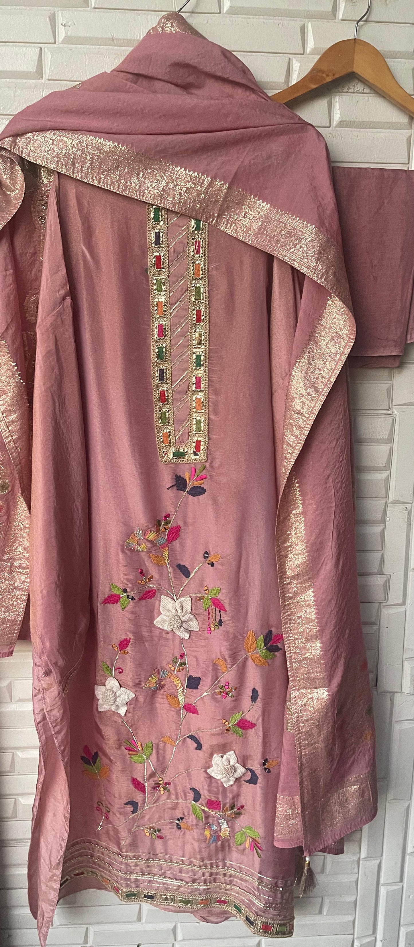 Shimmer silk unstitched ladies suit Rc17716 (a)