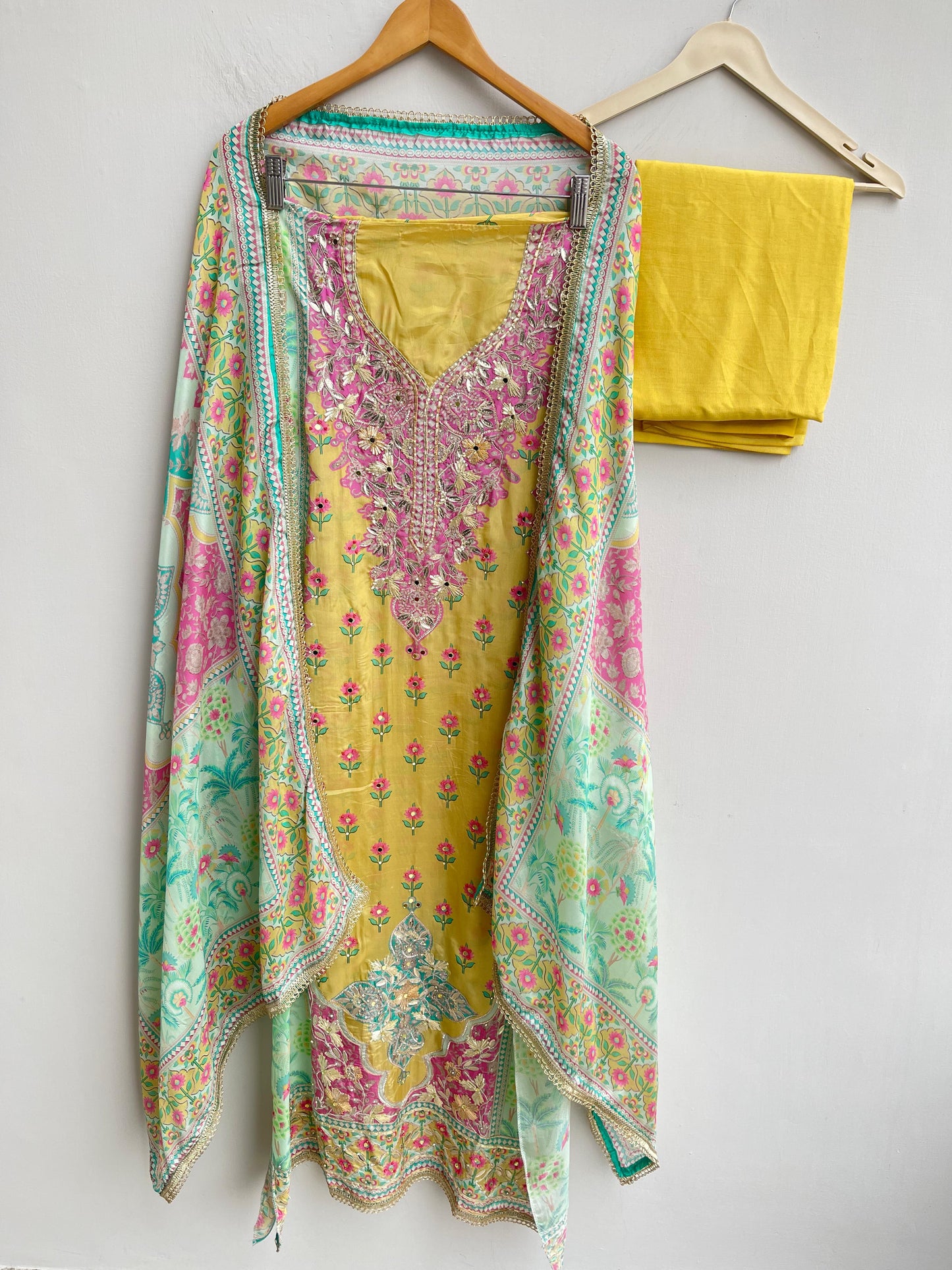 Satin Crepe Unstitched Ladies Suit RC-18257 β view 7