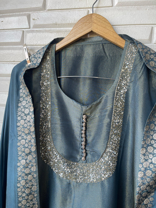 Shimmer silk unstitched ladies suit Rc16633 (c)