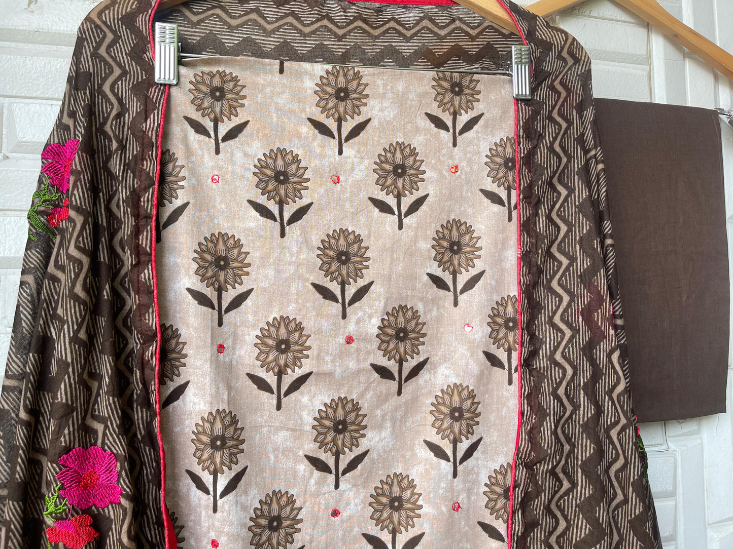 Cotton unstitched ladies suit Rc17368