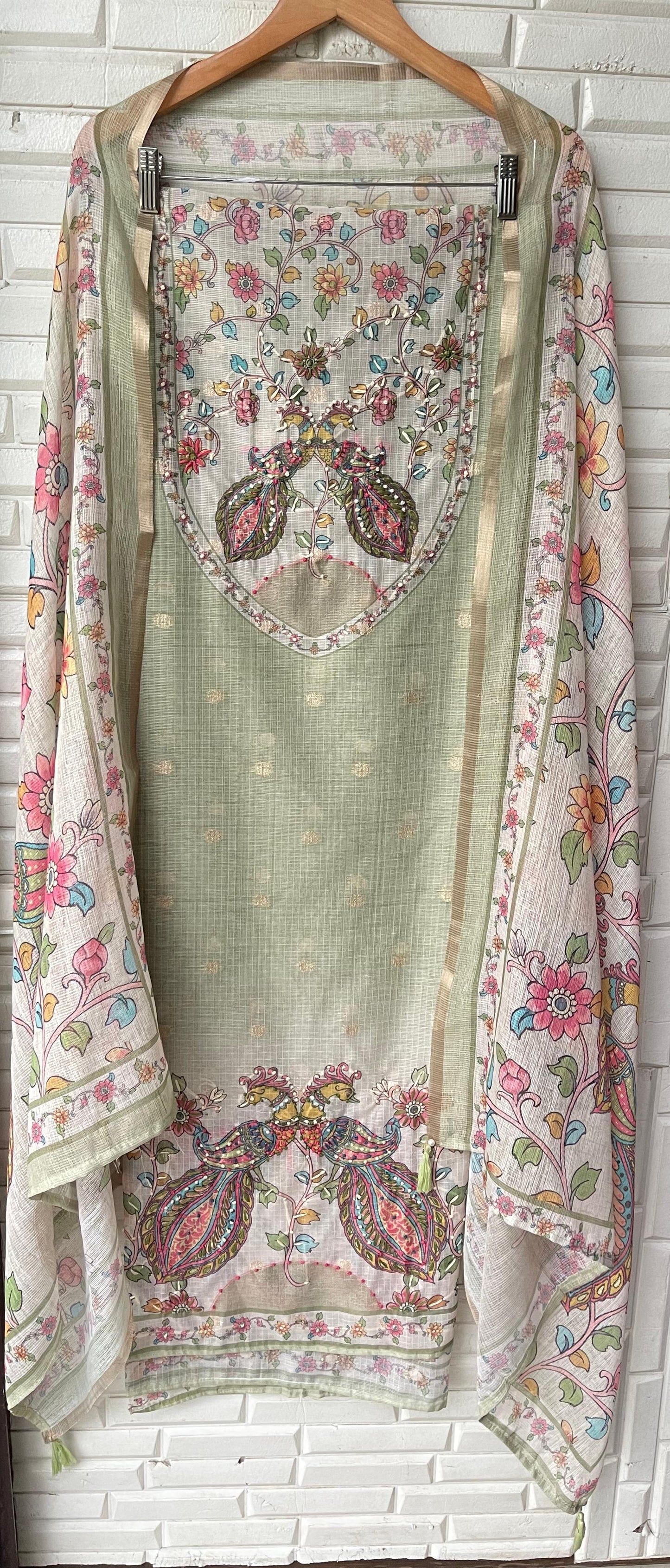 Banarasi kota doriya unstitched ladies suit Rc17456 (a)