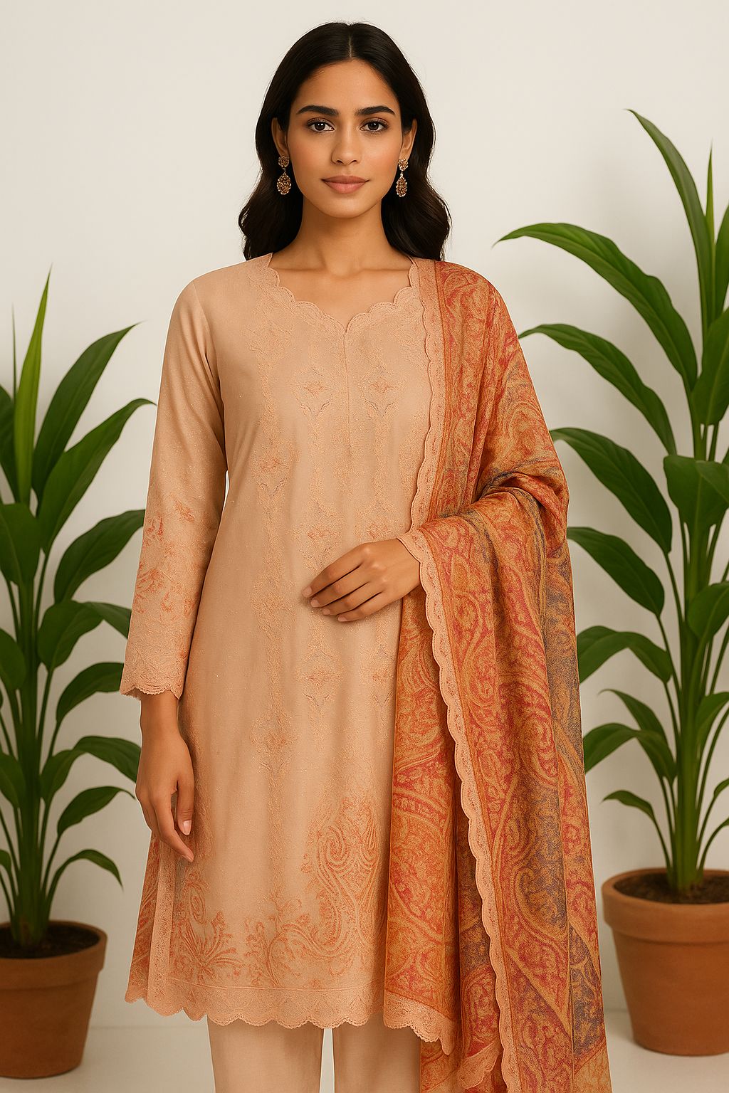 Organza shimmer unstitched ladies suit Rc17526
