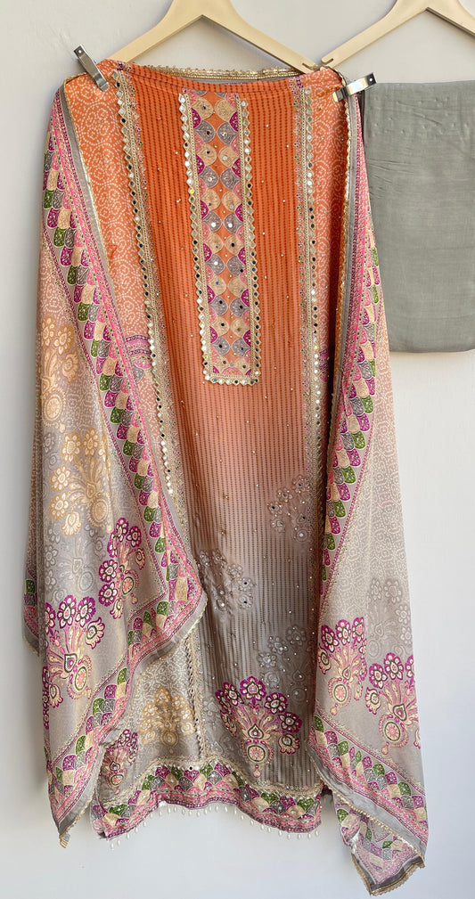 Shimmer silk unstitched ladies suit Rc17922 (b)