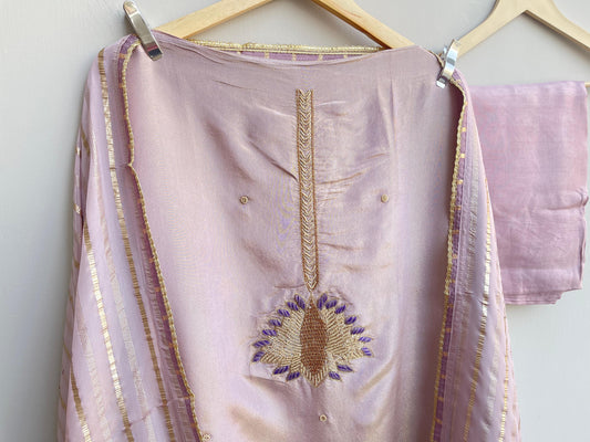 Shimmer silk unstitched ladies suit Rc17926 (b)