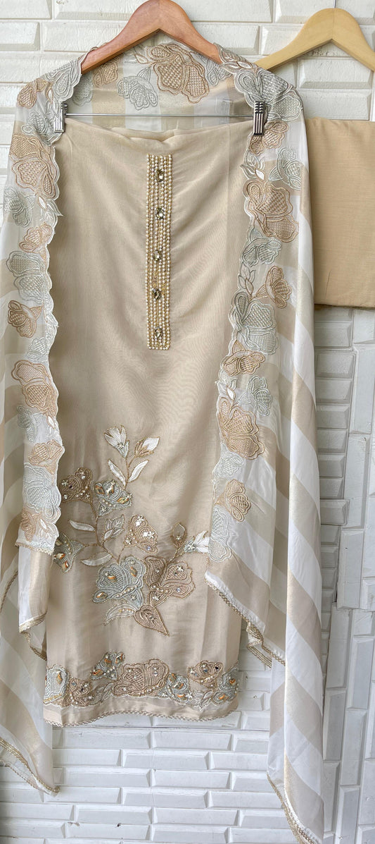 Shimmer silk unstitched ladies suit Rc17432