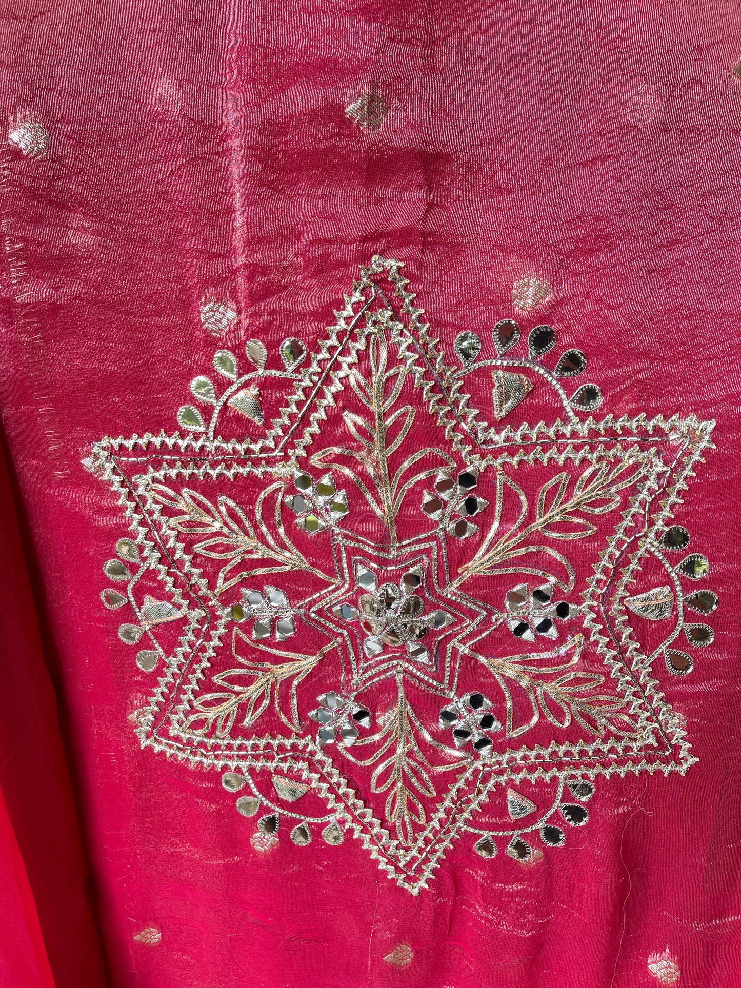 Banarasi shimmer silk unstitched ladies suit Rc17668 (b)