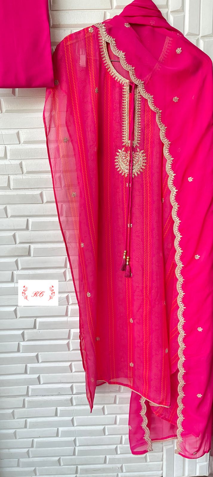 Organza Unstitched Ladies Suits Rc 15116