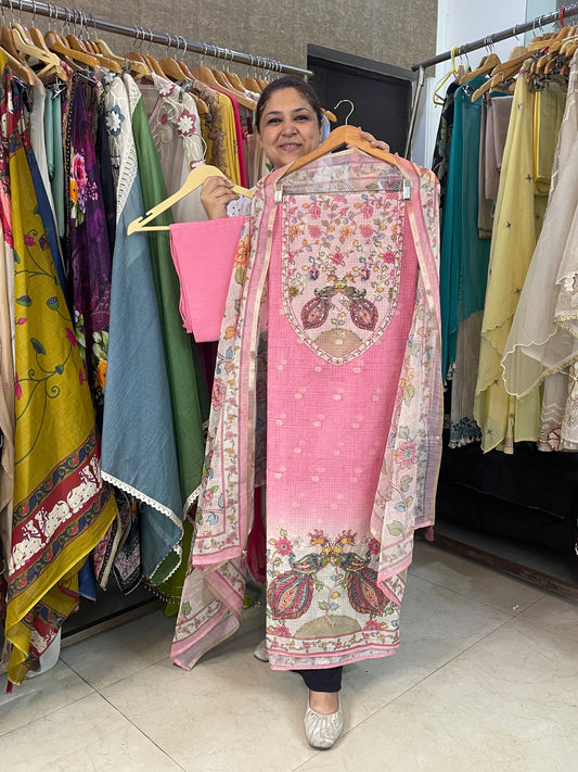 Banarasi kota doriya unstitched ladies suit Rc17456 (b)