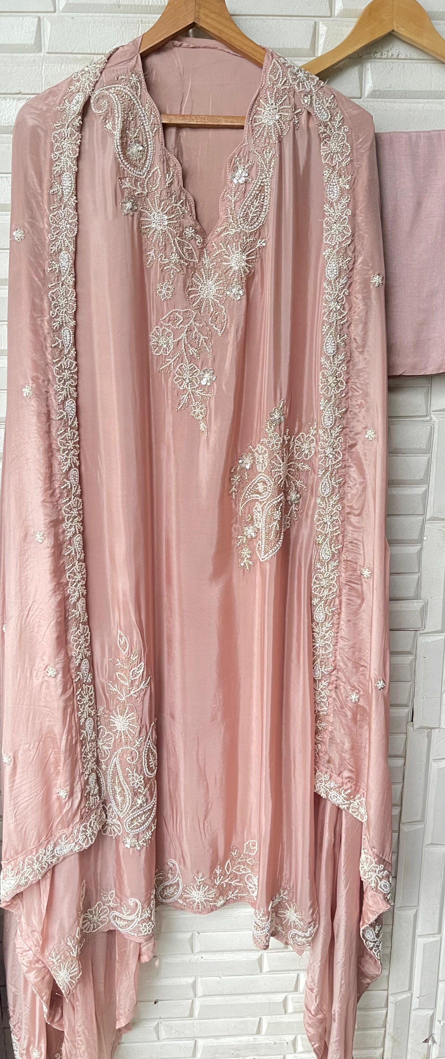 Muslin silk unstitched ladies suit Rc17620