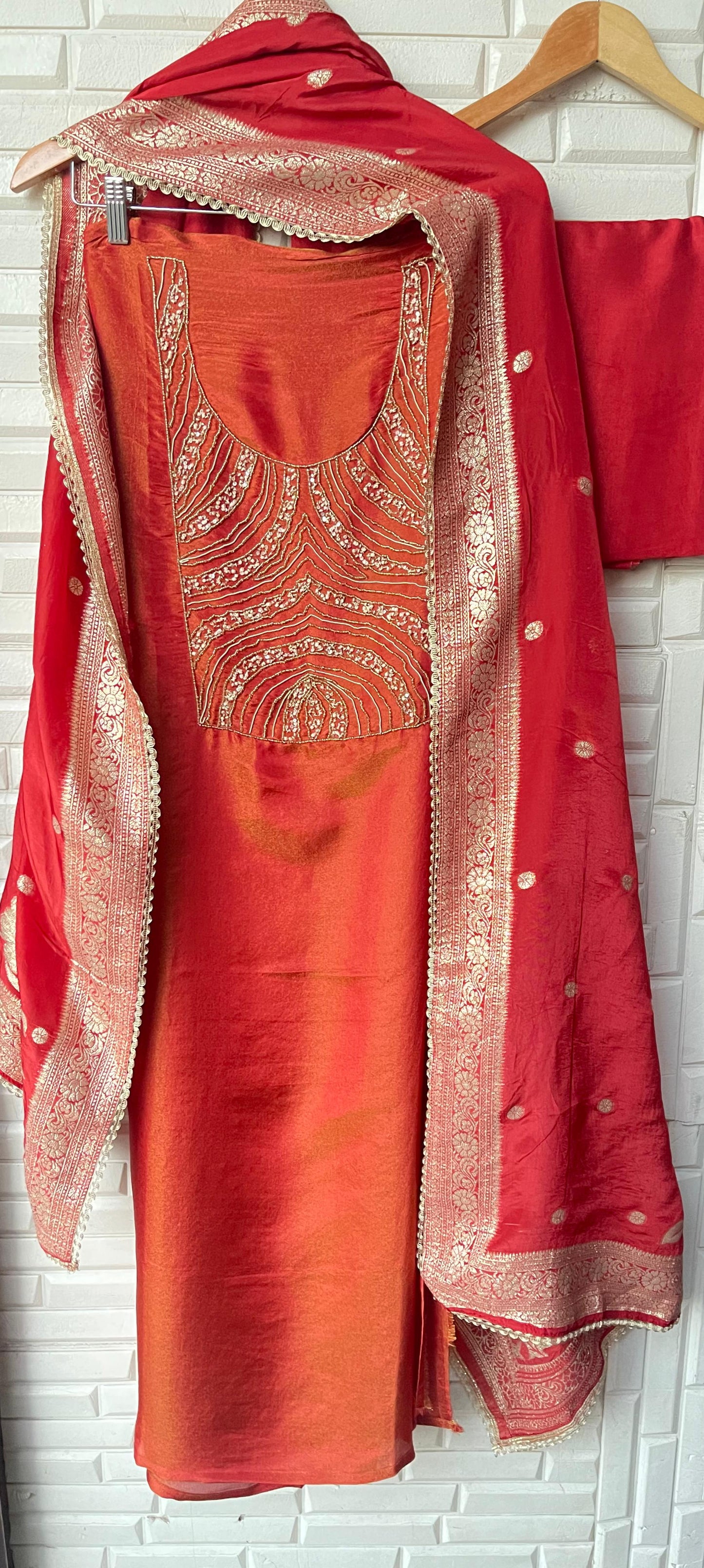 Shimmer silk unstitched ladies suit Rc17789 (a)