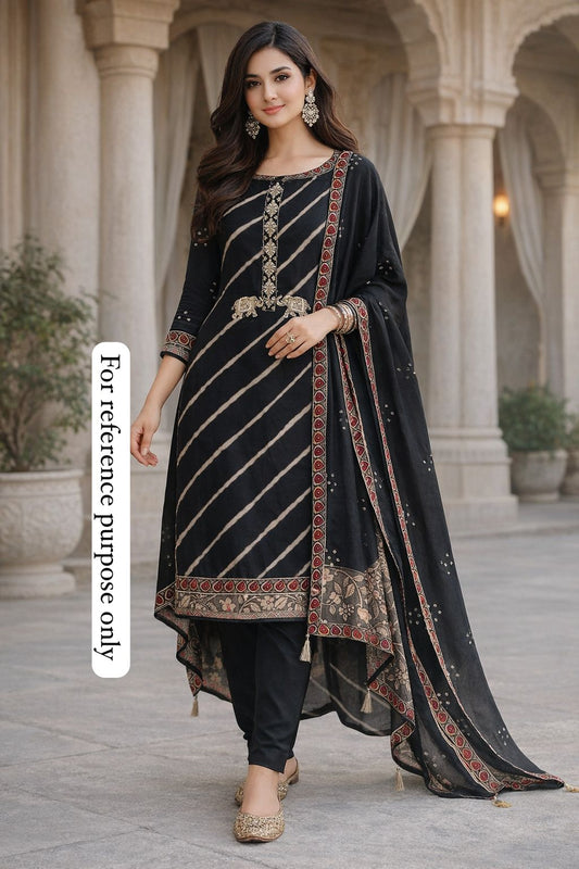Pure silk printed unstitched ladies suit Rc18543 (c)