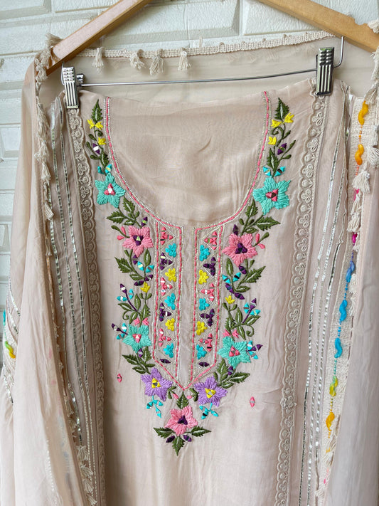 Organza unstitched ladies suit Rc17292 (b)