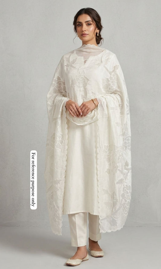 Soft mul chanderi unstitched ladies suit Rc18591