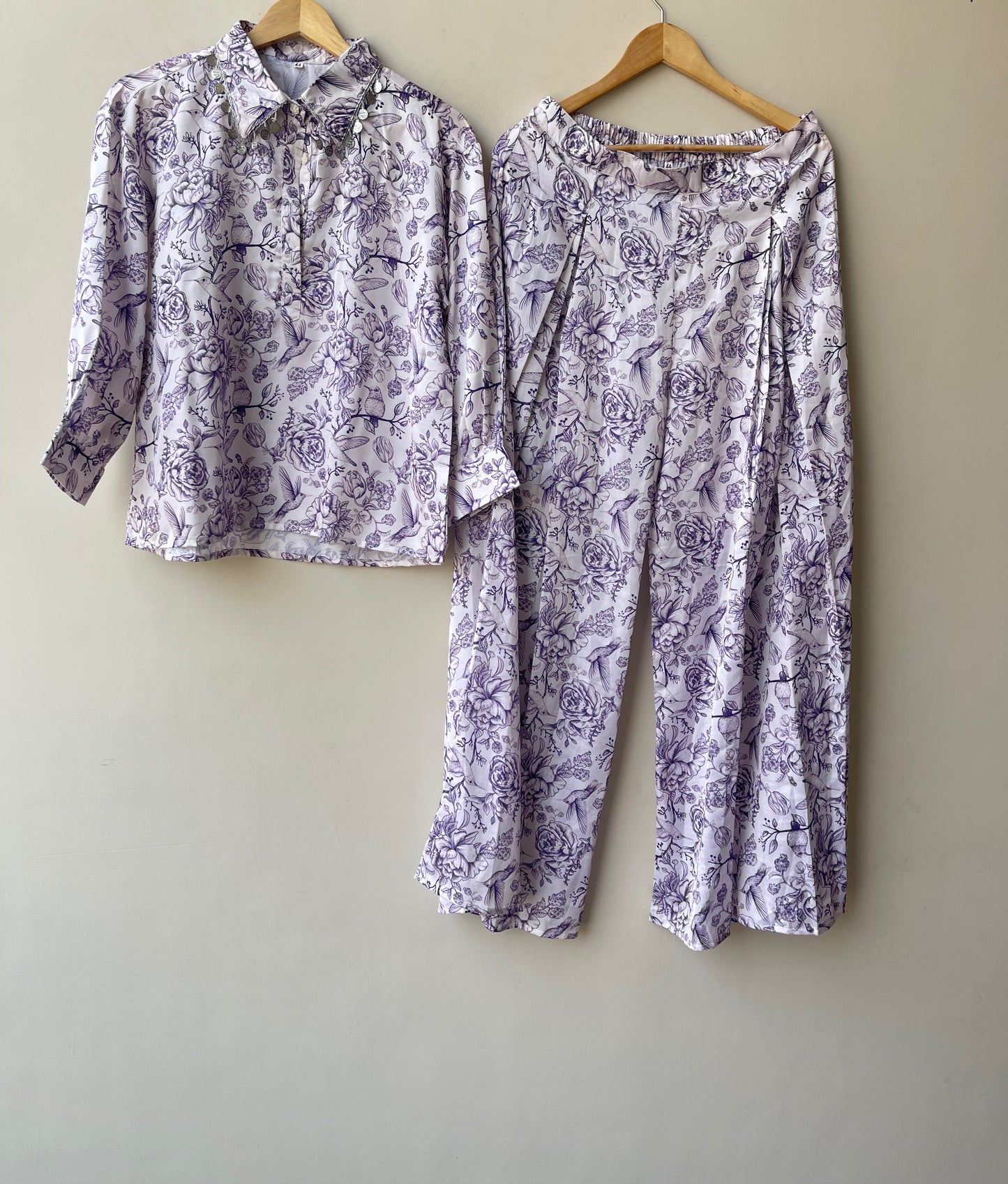 Muslin cotton printed ladies stitched coord set Rc19106