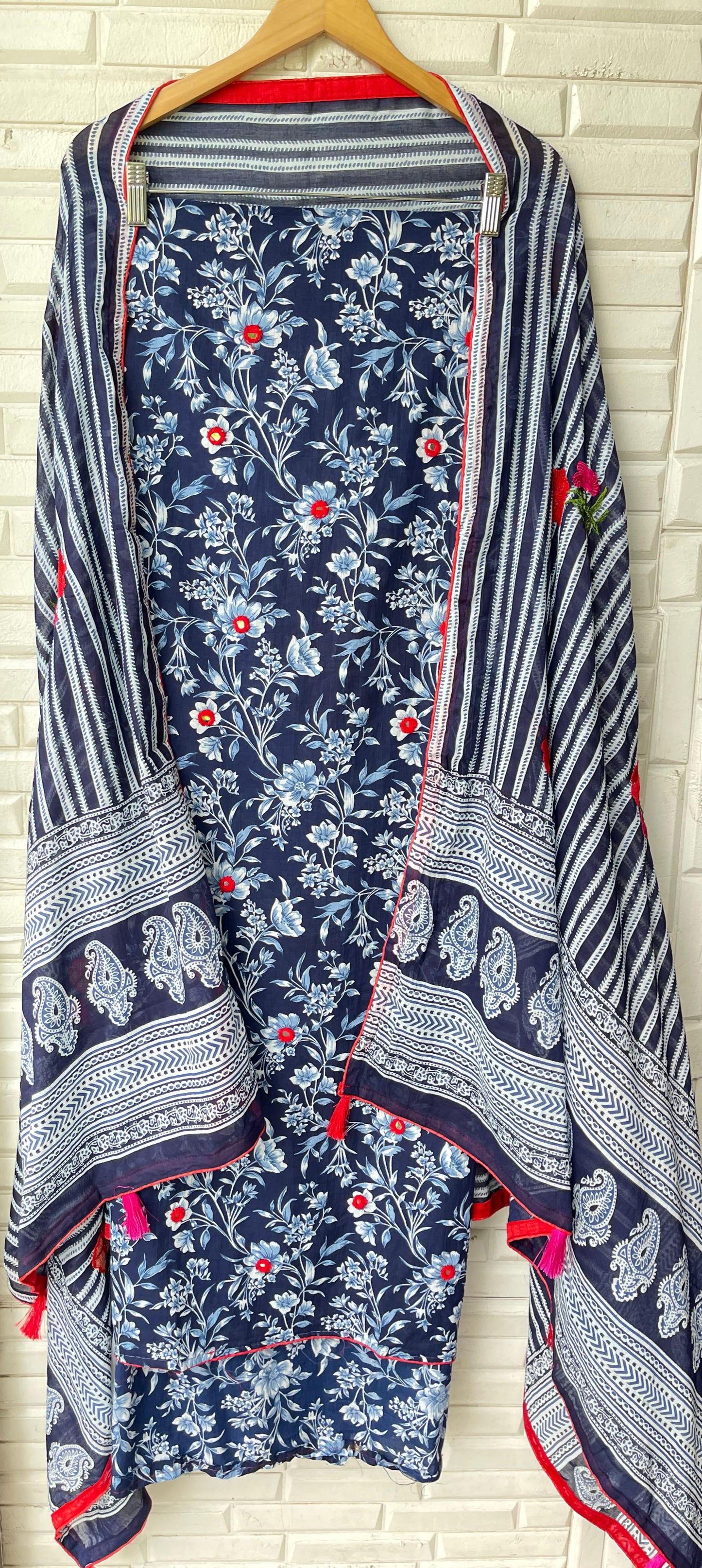 Cotton unstitched ladies suit Rc17418