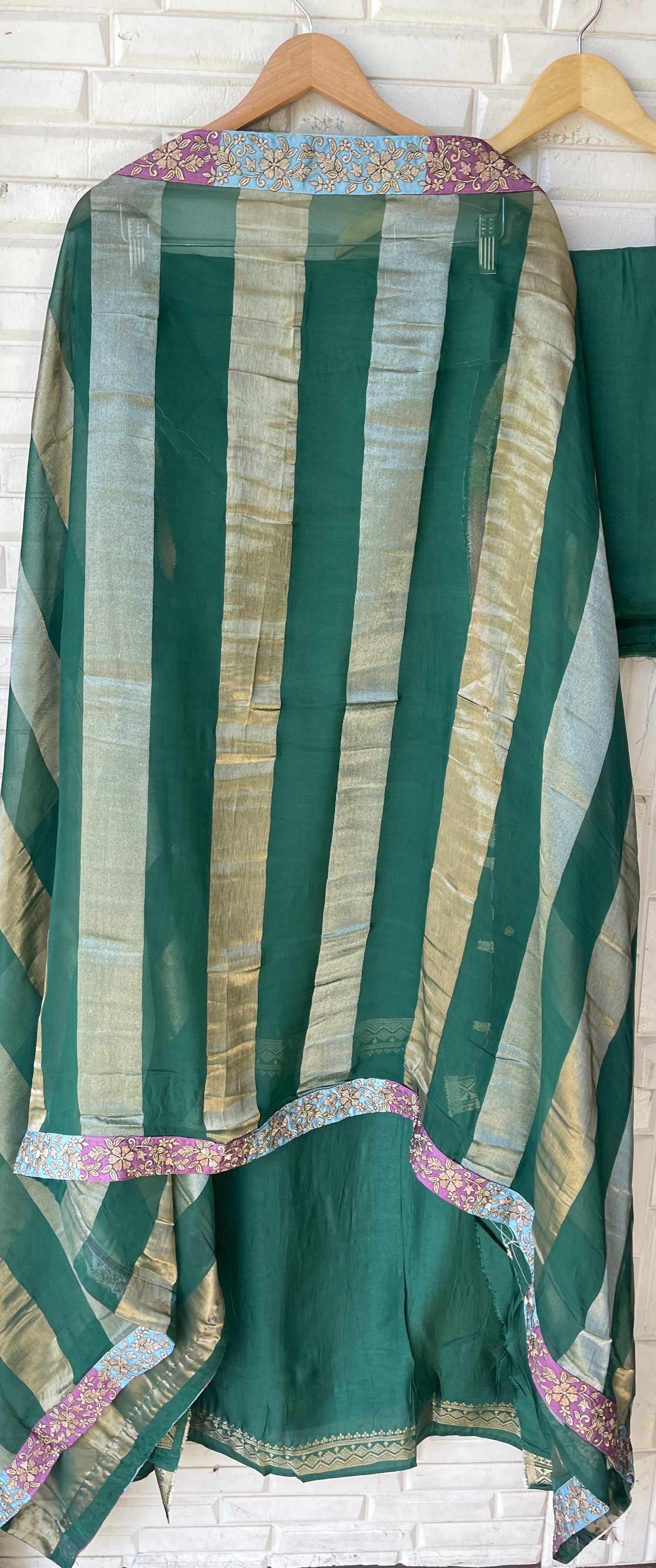 Banarasi tassar silk unstitched ladies suit Rc17722 (d)